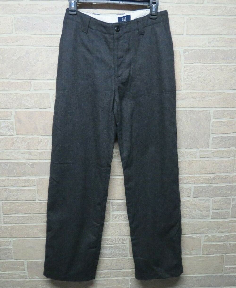 Gap Ladies Size 4 Wool Blend Pants Lined Charcoal Gray